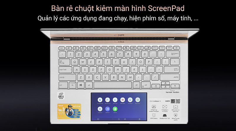 Laptop Asus ZenBook UX434FA i5 10210U/8GB/512GB/Túi/Win10 (A6116T)