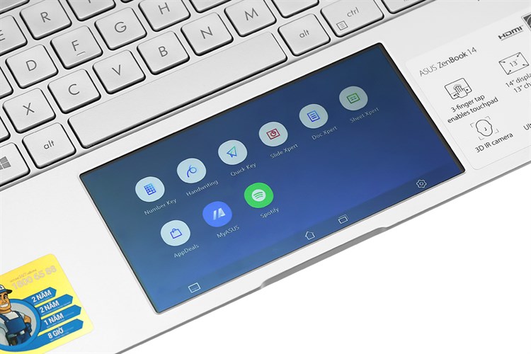 Laptop Asus ZenBook UX434FA i5 10210U/8GB/512GB/Túi/Win10 (A6116T) Màu Bạc