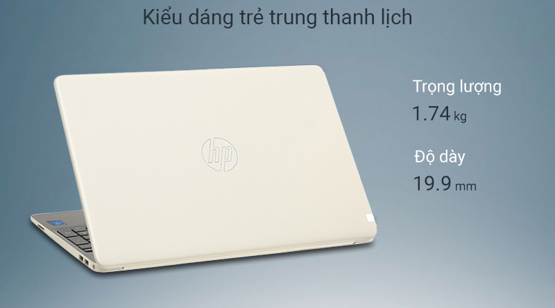 Laptop HP 15s kiểu dáng gọn nhẹ