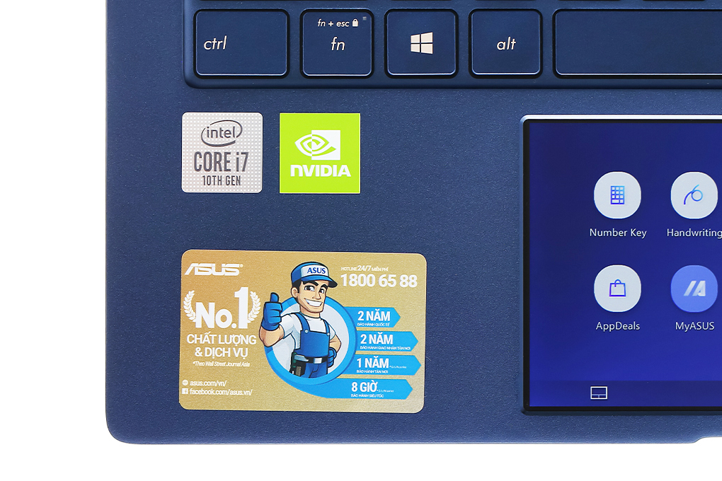 Laptop Asus ZenBook UX434F i7 10510U/16GB/512GB/2GB MX250/Túi/Win10 (A6173T) - 11