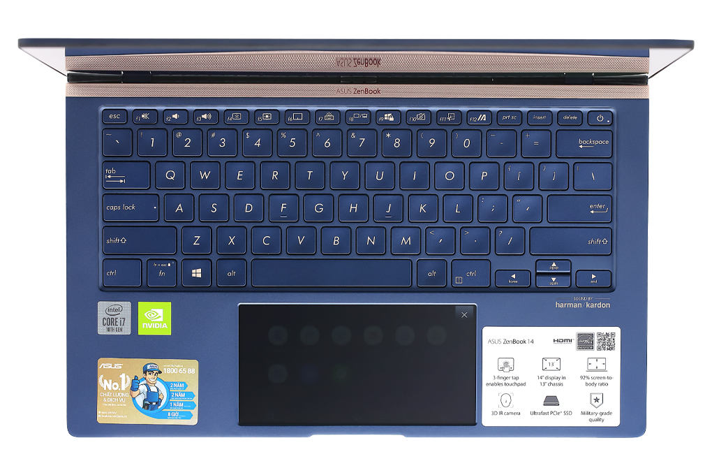 Laptop Asus ZenBook UX434F i7 10510U/16GB/512GB/2GB MX250/Túi/Win10 (A6173T) - 4