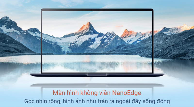 Asus ZenBook UX434FL  được trang bị màn hình NanoEdge không viền trên cả 4 cạnh