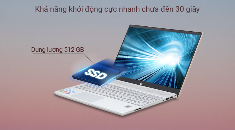 Không gian 512 GB đủ để lưu một lượng lớn dữ liệu.