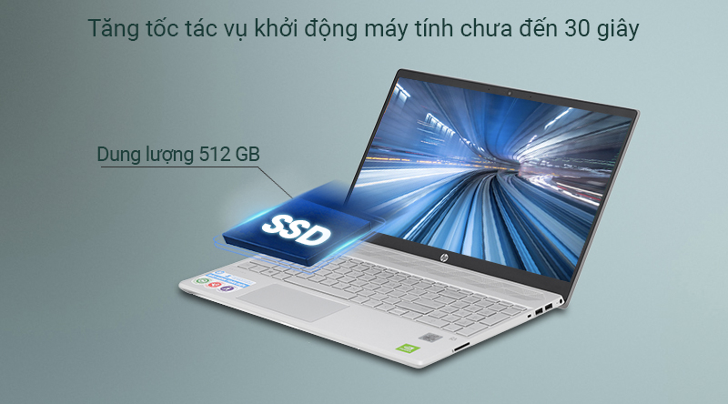 Laptop HP Pavilion 15 cs3061TX i5 1035G1/8GB/512GB/2G MX250/Win10 (8RE83PA)