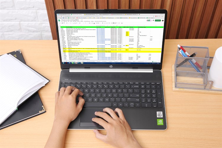 Laptop HP 15s du1035TX i5 10210U/8GB/512GB/2GB MX130/Win10 (8RK36PA) Màu Vàng