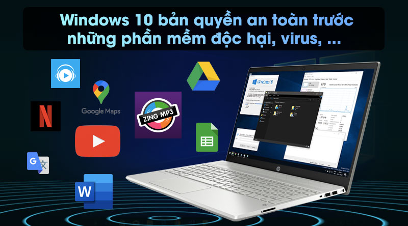 Laptop HP Pavilion 15 cs3119TX i5 1035G1/4GB/256GB/2GB MX250/Win10 (9FN16PA)