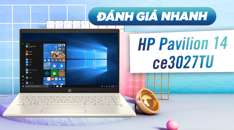 Laptop HP Pavilion 14 ce3027TU i5 1035G1/8GB/16GB+256GB/Win10 (8WJ02PA)