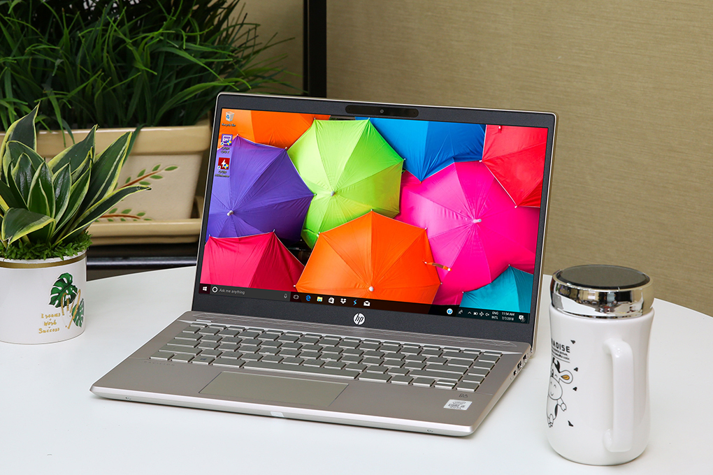 Laptop HP Pavilion 14 ce3027TU i5 1035G1/8GB/16GB+256GB/Win10 (8WJ02PA) Màu Vàng