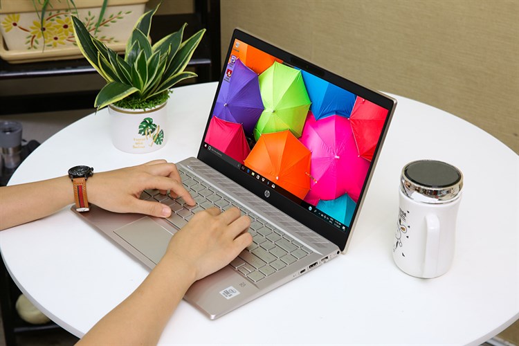 Laptop HP Pavilion 14 ce3027TU i5 1035G1/8GB/16GB+256GB/Win10 (8WJ02PA) Màu Vàng