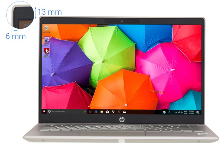 Laptop HP Pavilion 14 ce3027TU i5 1035G1/8GB/16GB+256GB/Win10 (8WJ02PA) Màu Vàng