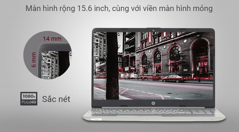 Laptop HP 15s du0072TX với viền màn hình mỏng Laptop HP 15s du0072TX với viền màn hình mỏng