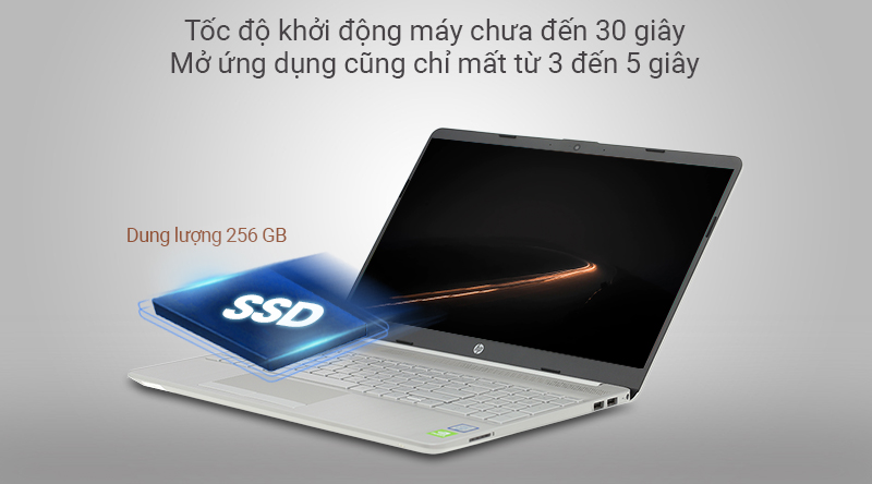 Laptop HP 15s du0072TX sở hữu ổ cứng SSD 256 GB Laptop HP 15s du0072TX sở hữu ổ cứng SSD 256 GB