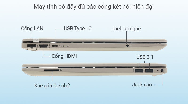 Laptop HP 15s du0115TU i3 7020U/4GB/512GB/Win10 (8VB37PA)