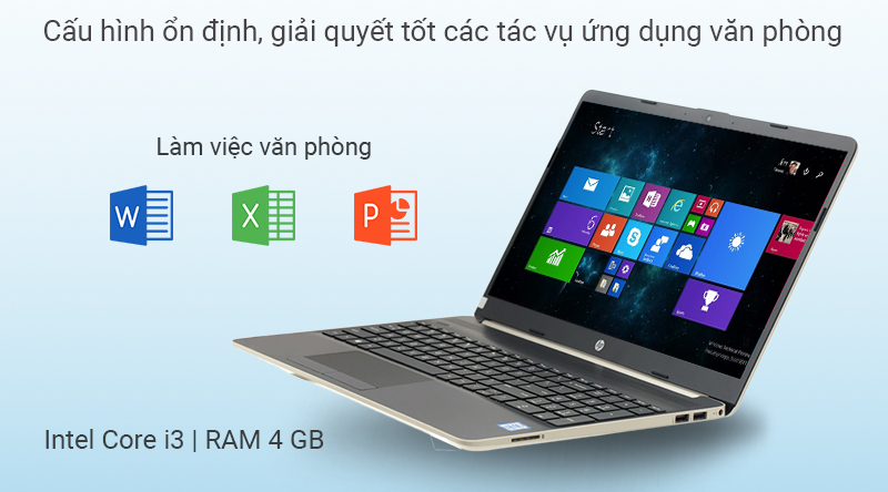 Laptop HP 15s du0115TU i3 7020U/4GB/512GB/Win10 (8VB37PA)
