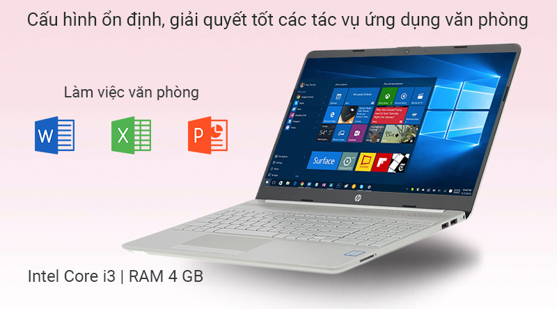 Laptop HP 15s du0116TU i3 7020U/4GB/256GB/Win10 (8TW28PA)