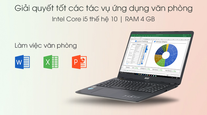 Laptop Acer Aspire A315 54 52HT i5 10210U/4GB/256GB/Win10 (NX.HM2SV.002)