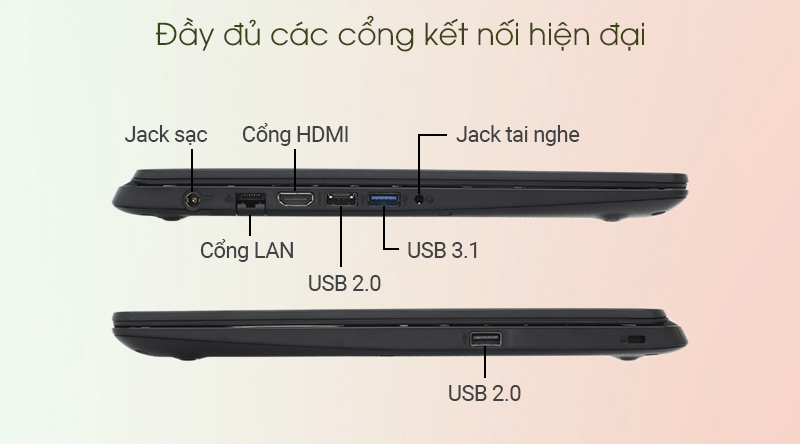Laptop Acer Aspire A315 54 52HT i5 10210U/4GB/256GB/Win10 (NX.HM2SV.002)