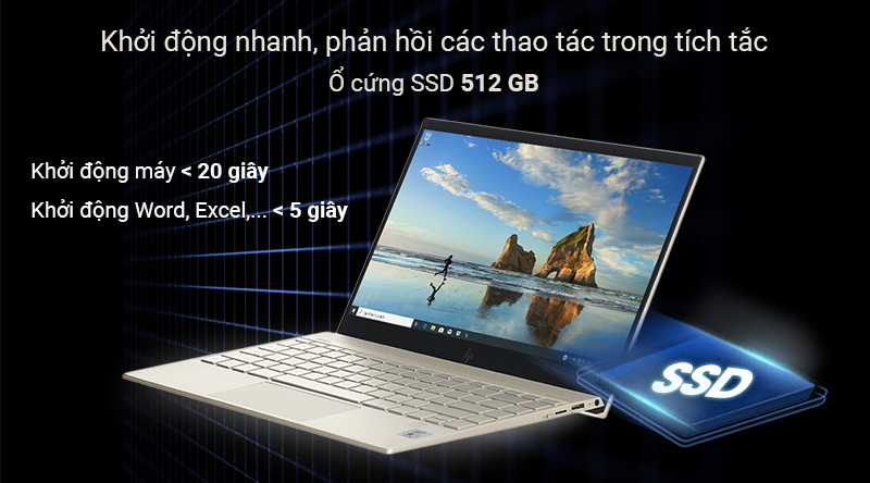 Laptop HP Envy 13 aq1022TU i5 10210U/8GB/512GB/Win10 (8QN69PA)