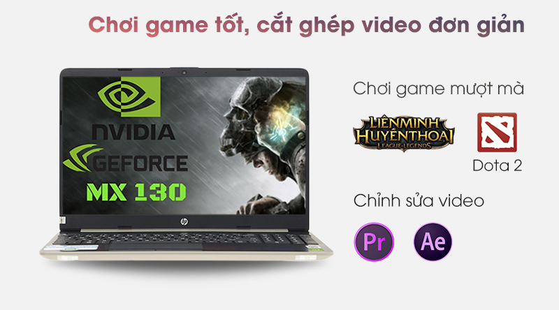 HP 15s du1039TX (8RK39PA) chơi được những tựa game có mức đồ họa trung bình