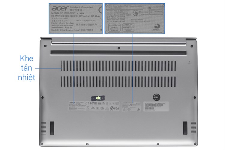 Laptop Acer Swift 3 SF314 57 52GB i5 1035G1/8GB/512GB/Win10 (NX.HJFSV.001) Màu Xám