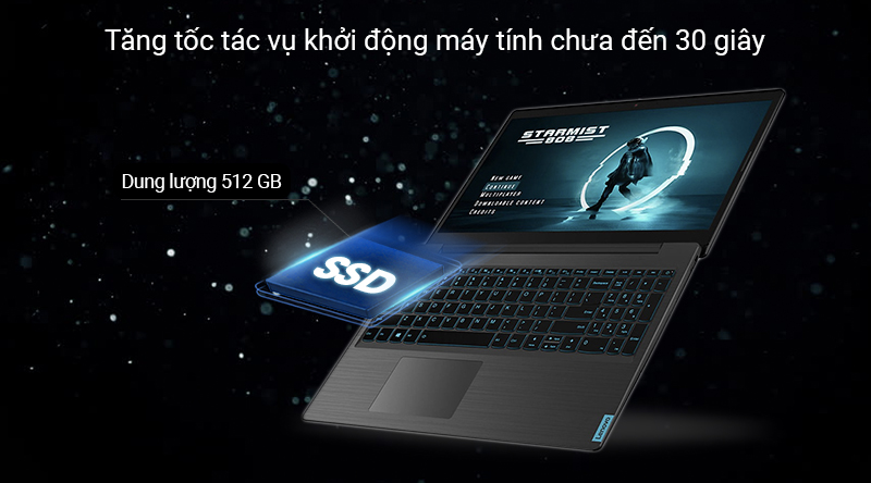 Laptop Lenovo IdeaPad L340 15IRH i7 9750H/8GB/512GB/3GB GTX1050/Win10 (81LK00VUVN)