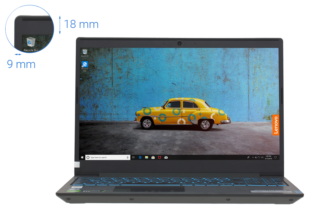 Laptop Lenovo IdeaPad L340 15IRH i7 9750H/8GB/512GB/3GB GTX1050/Win10 (81LK00VUVN) Màu Đen
