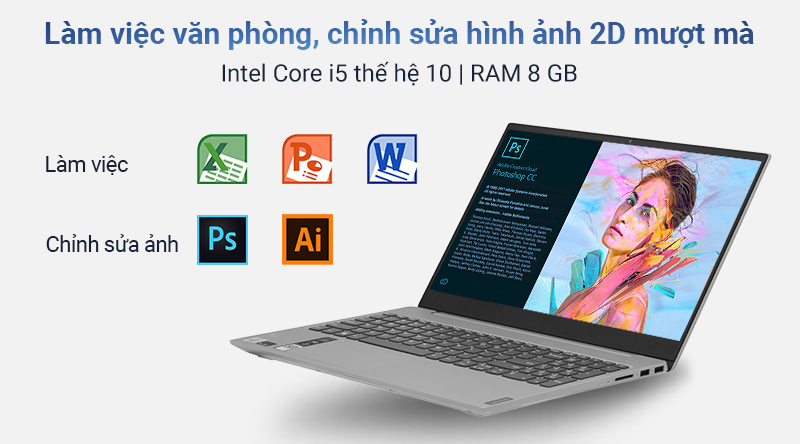 Laptop Lenovo IdeaPad S340 15IIL được trang bị hiệu năng mạnh mẽ 