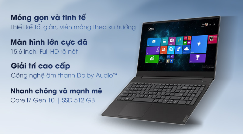 Laptop Lenovo IdeaPad S340 15IIL i7 1065G7/8GB/512GB/Win10 (81VW007AVN)