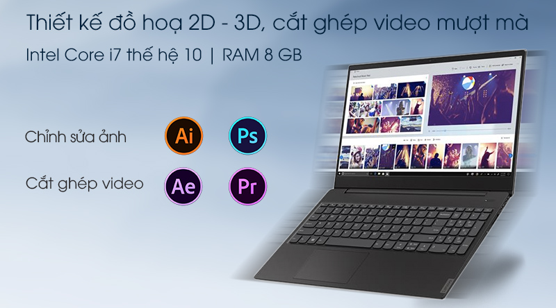 Laptop Lenovo IdeaPad S340 15IIL i7 1065G7/8GB/512GB/Win10 (81VW007AVN)