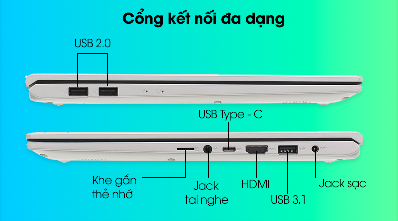 Cổng kết nối Asus VivoBook A512FA