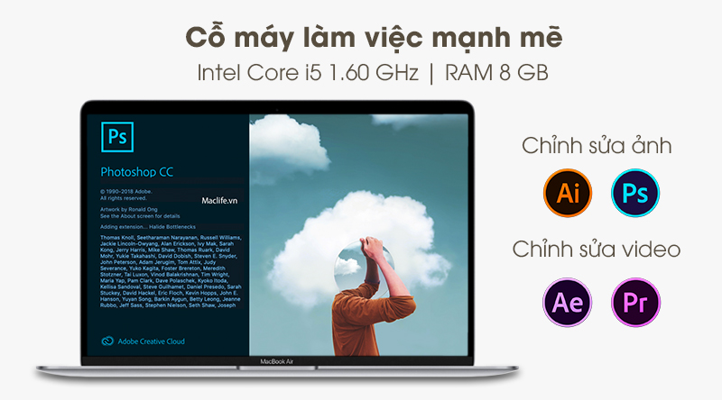 Laptop Apple MacBook Air 2019 i5 1.6GHz/8GB/256GB (MVFL2SA/A)