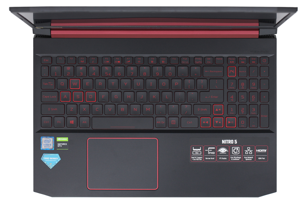 Laptop Acer Nitro 5 AN515 54 54T0 i5 8300H/8GB/512GB/3GB GTX1050/Win10 (NH.Q5ASV.016) Màu Đen