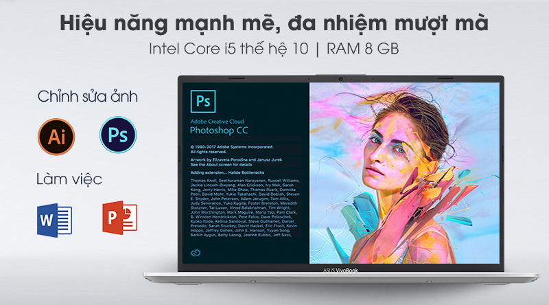 Laptop Asus VivoBook A412F i5 10210U/8GB/32GB+512GB/Win10 (EK739T)