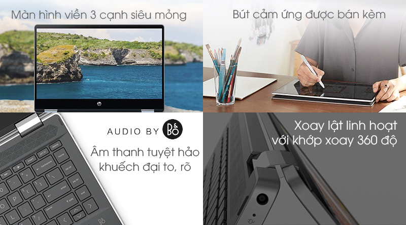 Laptop HP Pavilion x360 dh1137TU i3 10110U/4GB/256GB/Touch/Pen/Win10 (8QP82PA)