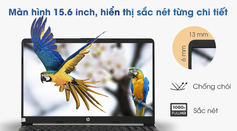 Laptop 15.6 inch mang lại cảm giác gọn gàng như chỉ có 14 inch.