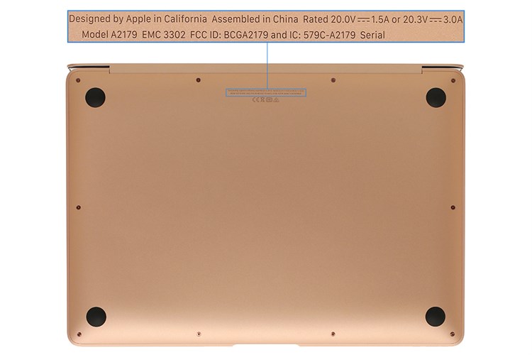 Laptop Apple MacBook Air 2020 i5 1.1GHz/8GB/256GB (Z0YL) Màu Vàng