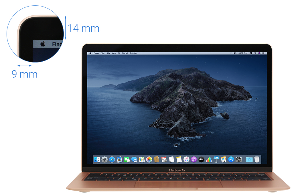 Laptop Apple MacBook Air 2020 i3 1.1GHz/8GB/256GB (MWTL2SA/A) Màu Vàng