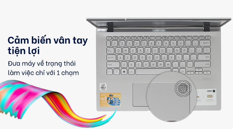 Laptop Asus VivoBook X409JA i3 1005G1/4GB/512GB/Win10 (EK015T)