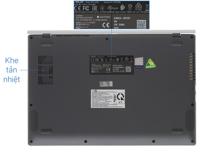 Laptop Asus VivoBook X409JA i3 1005G1/4GB/512GB/Win10 (EK015T) Màu Bạc