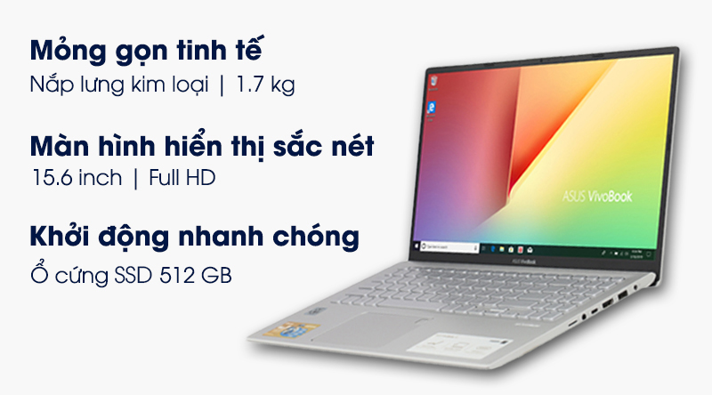 Laptop Asus VivoBook A512FA i3 8145U/4GB/512GB/Win10 (EJ1868T)