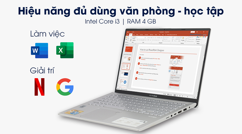 Laptop Asus VivoBook A512FA i3 8145U/4GB/512GB/Win10 (EJ1868T)