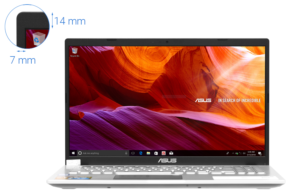 Laptop Asus VivoBook X509FA i3 8145U/4GB/512GB/Chuột/Win10 (EJ857T) Màu Bạc