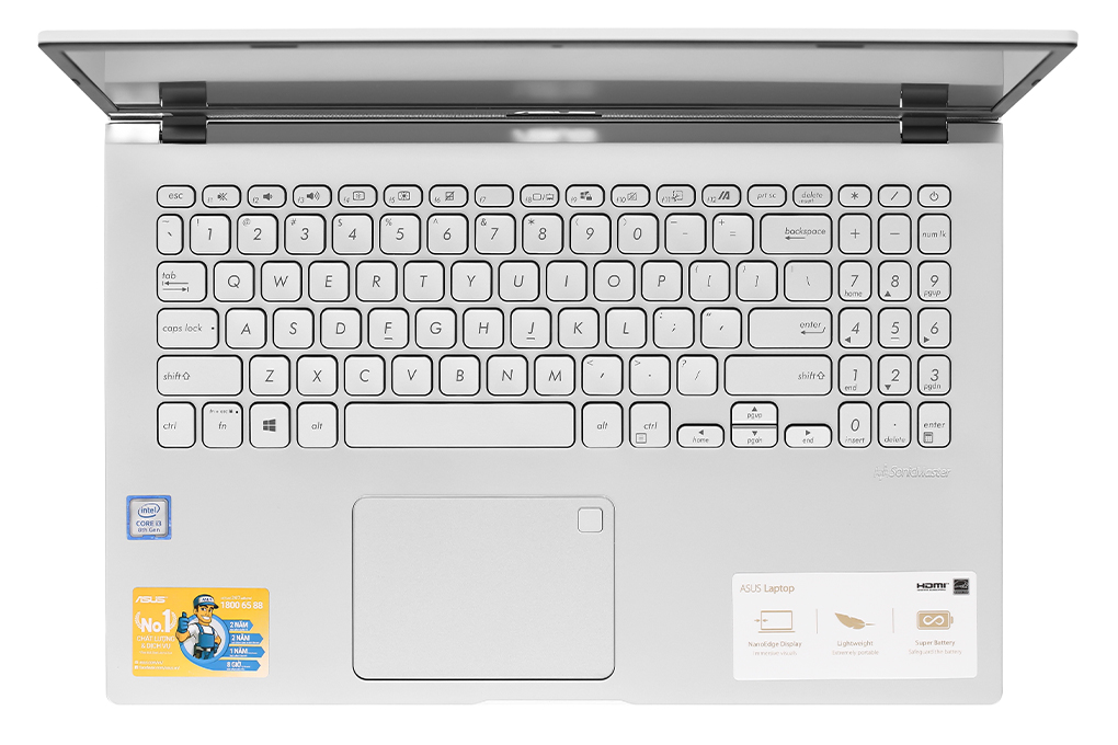 Laptop Asus VivoBook X509FA i3 8145U/4GB/512GB/Chuột/Win10 (EJ857T) Màu Bạc