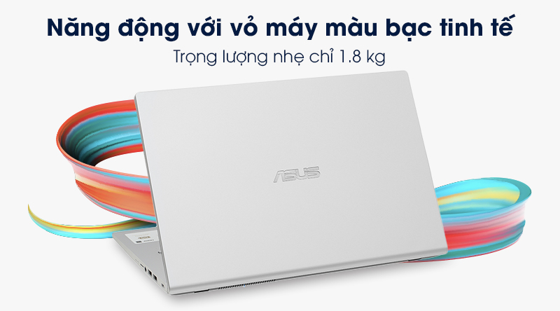 Laptop Asus VivoBook X509FA có trọng lượng tổng thể chỉ 1.8 kg 