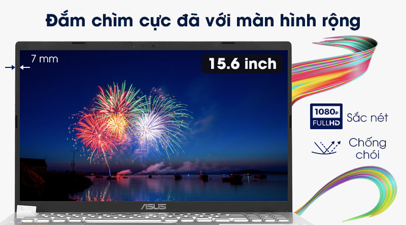 Laptop Asus VivoBook X509FA  cho trải nghiệm nhìn tuyệt vời 