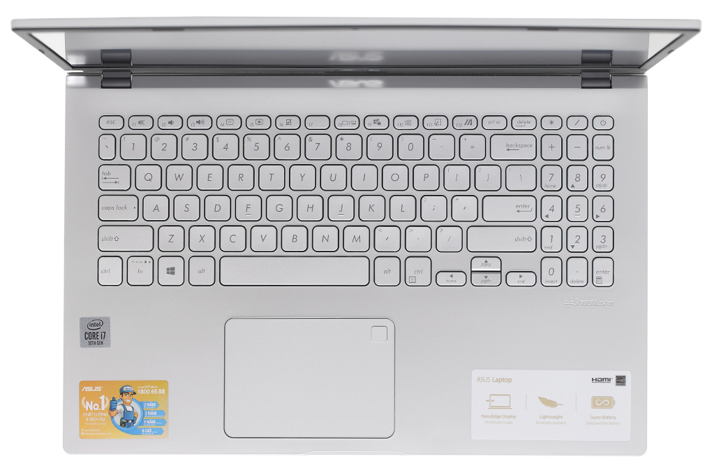 Laptop Asus VivoBook X509JA i7 1065G7/8GB/512GB/Office H&S2019/Win10 (EJ232TS) - 4
