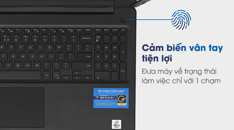 Laptop Dell Vostro 3590 i7 mở khóa mà không cần nhập mật khẩu