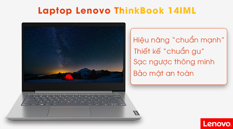 Laptop Lenovo ThinkBook 14IML i3 10110U/4GB/256GB/Win10 (20RV00B7VN)