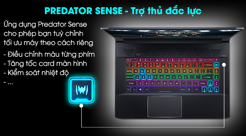 Laptop Acer Predator Triton 500 PT515 52 75FR i7 10875H/32GB/512GB/8GB RTX2070/Win10 (NH.Q6YSV.002)