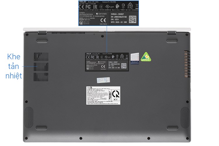 Laptop Asus VivoBook X409JA i5 1035G1/8GB/512GB/Win10 (EK052T) Màu Bạc